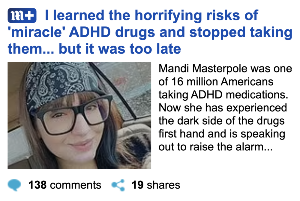 DailyMail Must Apologize and Provide Correction for Dangerous ADHD Misinformation Article